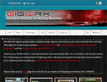Tablet Screenshot of gigwrx.com